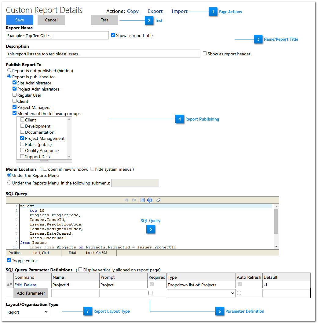 Custom Report Details