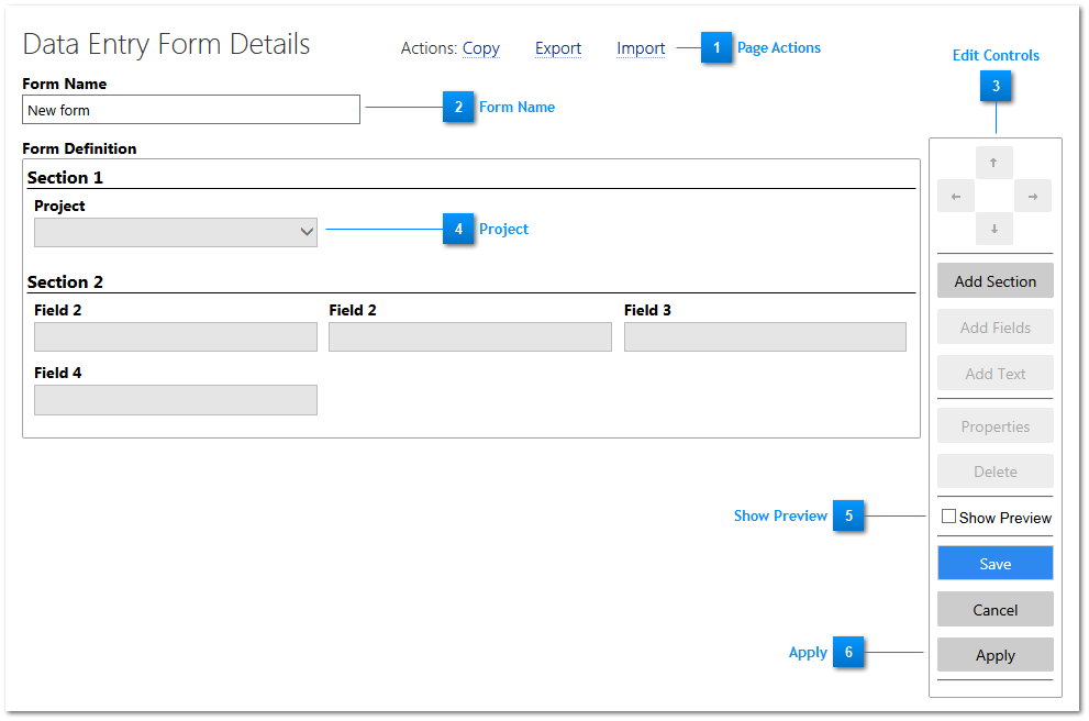 Data Entry Form Designer