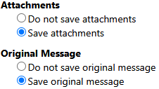 8. Attachment and Original E-Mail Action